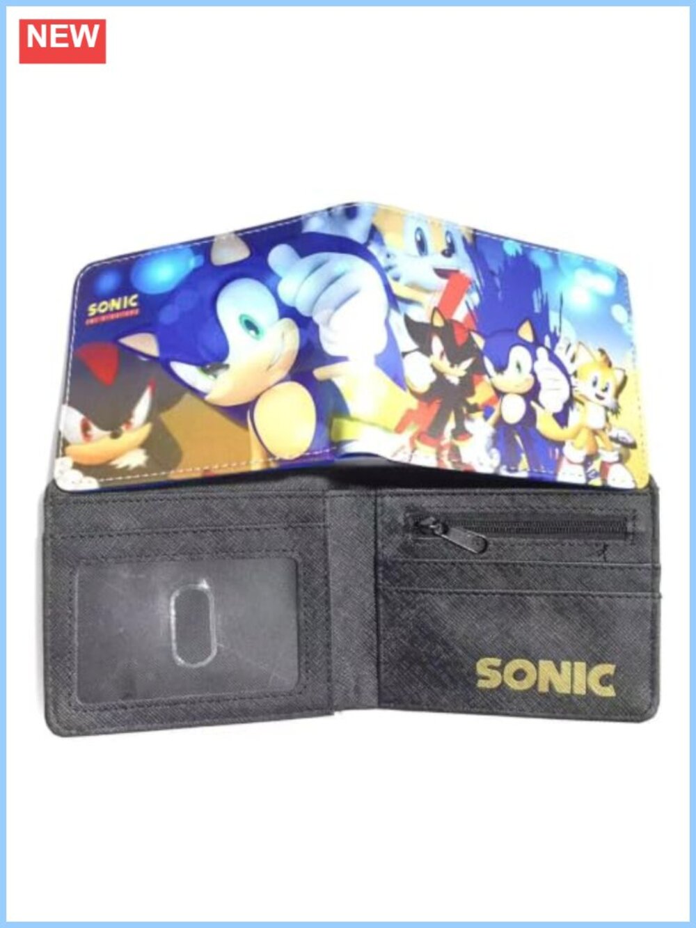 Tri-Fold PU Leather Small Clutch Wallet Coin Card Pouch
